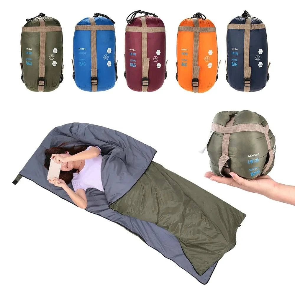 LIXADA 190 * 75cm Outdoor Envelope Sleeping Bag Camping Travel Hiking Ultra-light Sleeping Bag Travel Bag Hiking LW180 680g-WAYBIKER