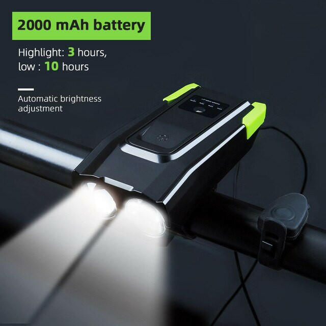 4000mAh Induction Bicycle Front Light Set USB Rechargeable Smart Headlight With Horn 800 Lumen LED Bike Lamp Cycling FlashLight-WAYBIKER