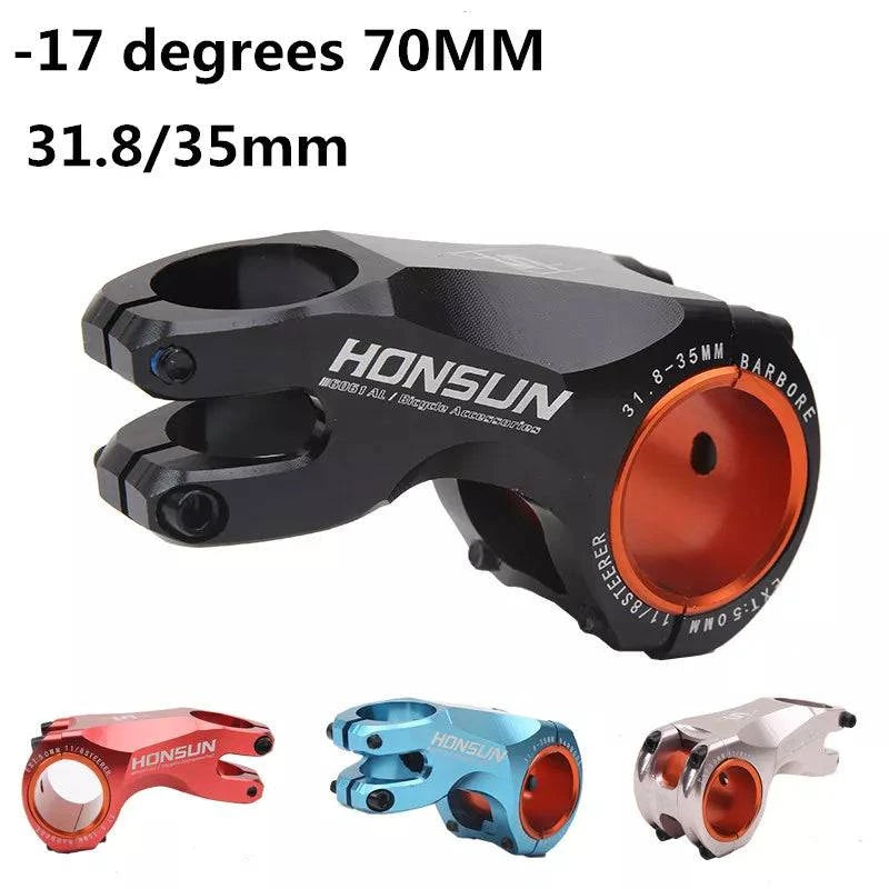 Bicycle Stem Aluminum Alloy riser Racing Cycle Black Red 35mm / 31.8mm CNC Bicycle Handle Stem MTB Mountain Road Bicycle Parts S-WAYBIKER