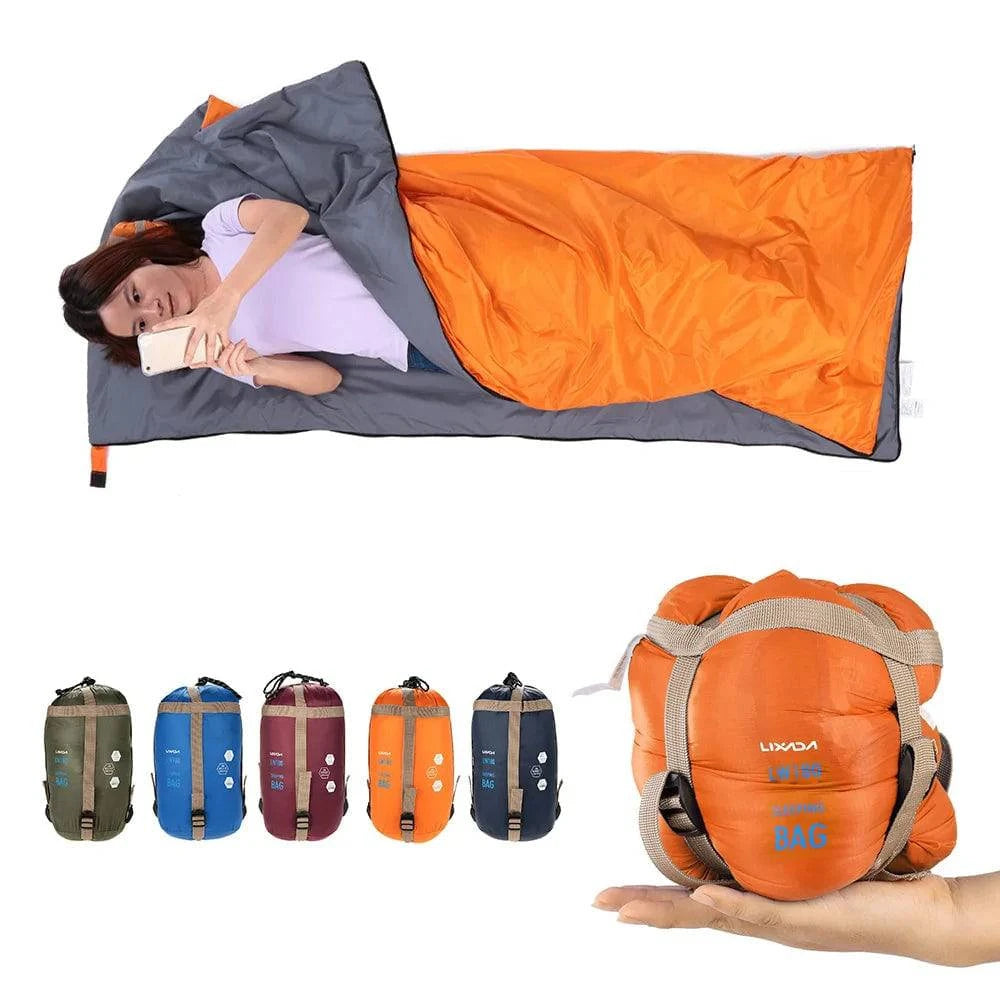 LIXADA 190*75cm Envelope Sleeping Bag Adult Camping Outdoor Mini Walking beach Sleeping Bags Ultralight Travel Bag Spring Autumn-WAYBIKER