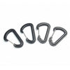 5PCS D Shape Plastic Carabiner D-Ring Key Chain Spring Hook Backpack Molle Carabiner Clasp Clip Buckle Climbing Outdoor Tool-WAYBIKER