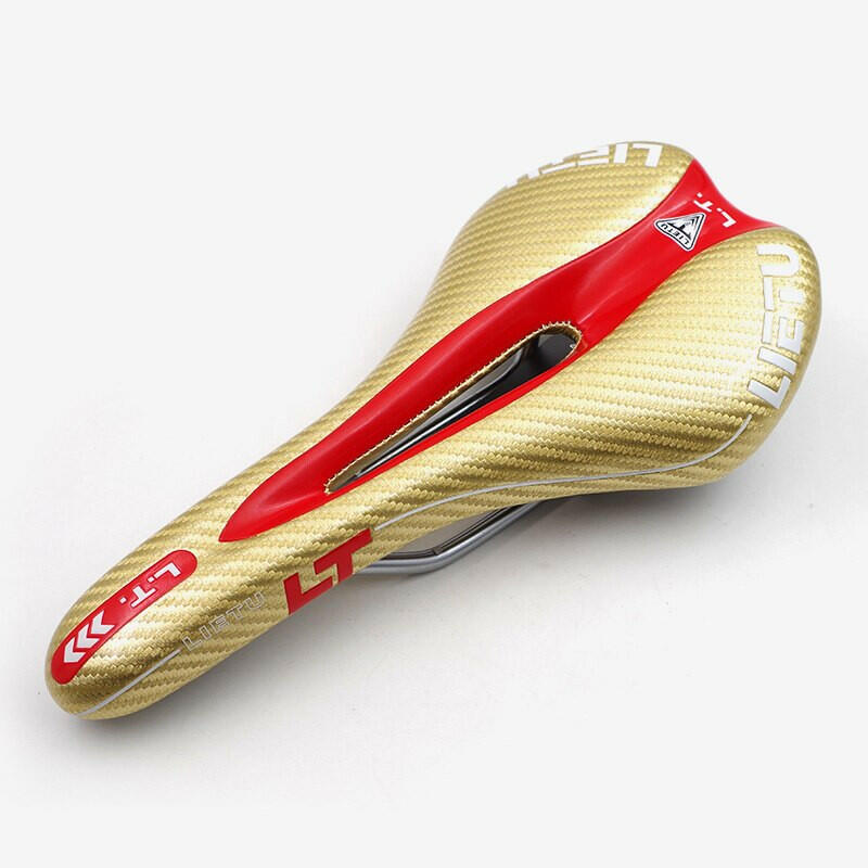 LIETU Bicycle saddle leather carbon bike saddle MTB Road Bike Front CushionCycling gel seat cover selle italia Bicyclespare part-WAYBIKER