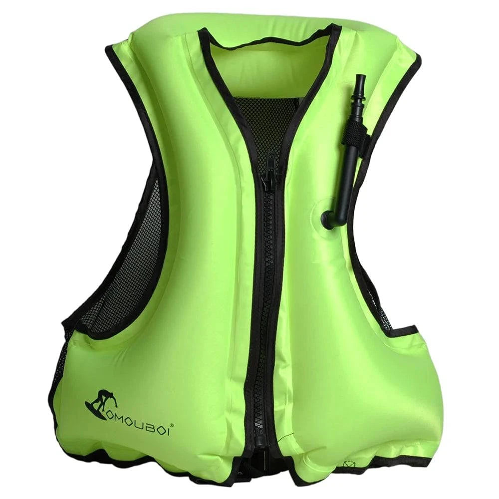 Adult Inflatable Life Jacket Swim Vest Snorkeling Floating Life Vest Swimming Drifting Surfing Water Sports Life Saving Jacket-WAYBIKER