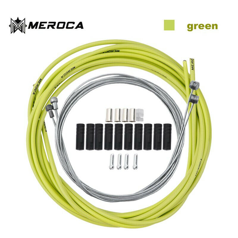 MEROCA Mountain Bike Brake / Speed Shift Cable Kit 2m 2.5m Road Bike BMX High Quality Brake Cable Speed Cable-WAYBIKER