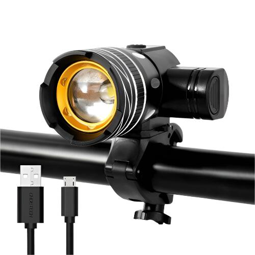 NEWBOLER 5000mAh Bicycle Light 800 Lumen T6 led Bike Headlight Zoom USB Rechargeable Aluminum Alloy Upgrade Mount Bike Accessory-WAYBIKER