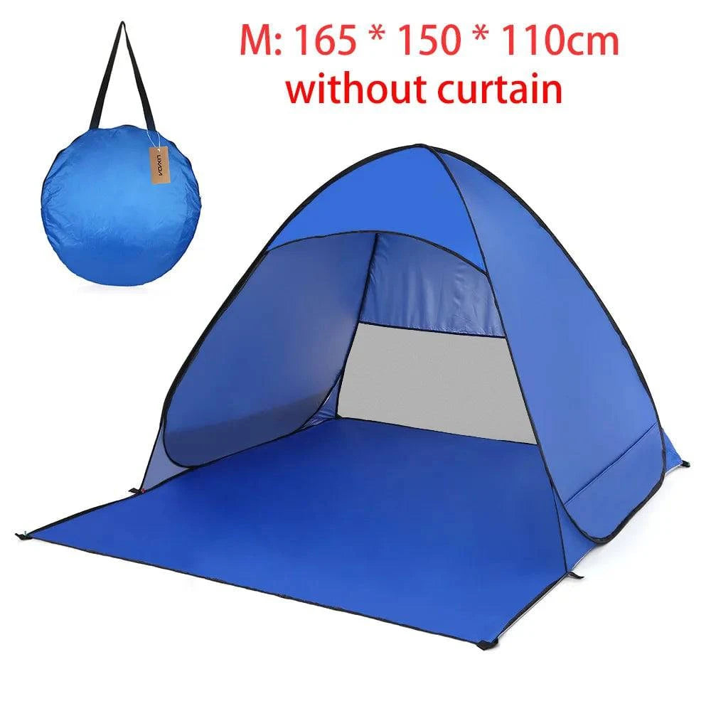 Automatic Camping Tent Ship From RU Beach Tent 2 Persons Tent Instant Pop Up Open Anti UV Awning Tents Outdoor Sunshelter-WAYBIKER