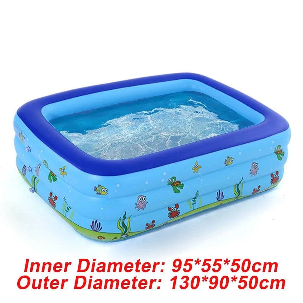 Swimming Pool Cover PE Rectangular Round Waterproof Dust Pool Cover Ground Swimming Pool Accessories Water Sports Kids Swim Pool-WAYBIKER
