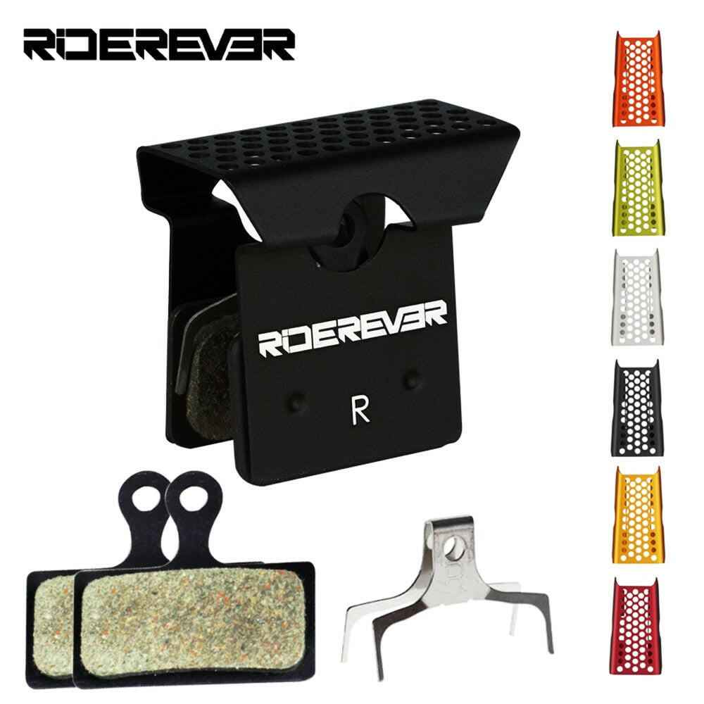 RIDEREVER MTB Bicycle Brake Pads Metal Road Bike Dustproof Heat Dissipation Cooling Brake Pad for SHIMANO XTR DEORE XT ULTEGRA-WAYBIKER