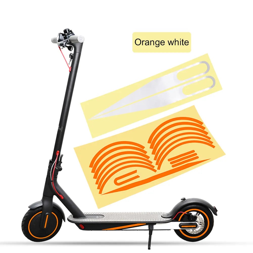 Body Warning Stickers for Xiaomi M365 Pro 1s PRO 2 Electric Scooter Reflective Sticker Cover Wheel Sticke Parts-WAYBIKER