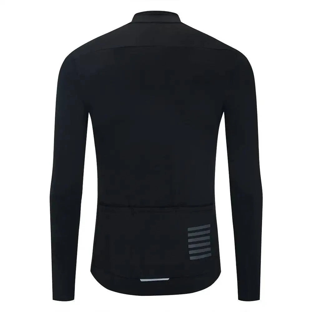 YKYWBIKE WINTER JACKET Thermal Fleece Men Cycling jacket Long Sleeve Cycling Bike Clothing  black 사이클링 겨울 재킷-WAYBIKER