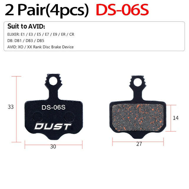 2 Pair (4pcs) MTB Bicycle Hydraulic Disc Ceramics Brake Pads For b01s SRAM AVID HAYES  Magura ZOOM Cycling Bike Part-WAYBIKER