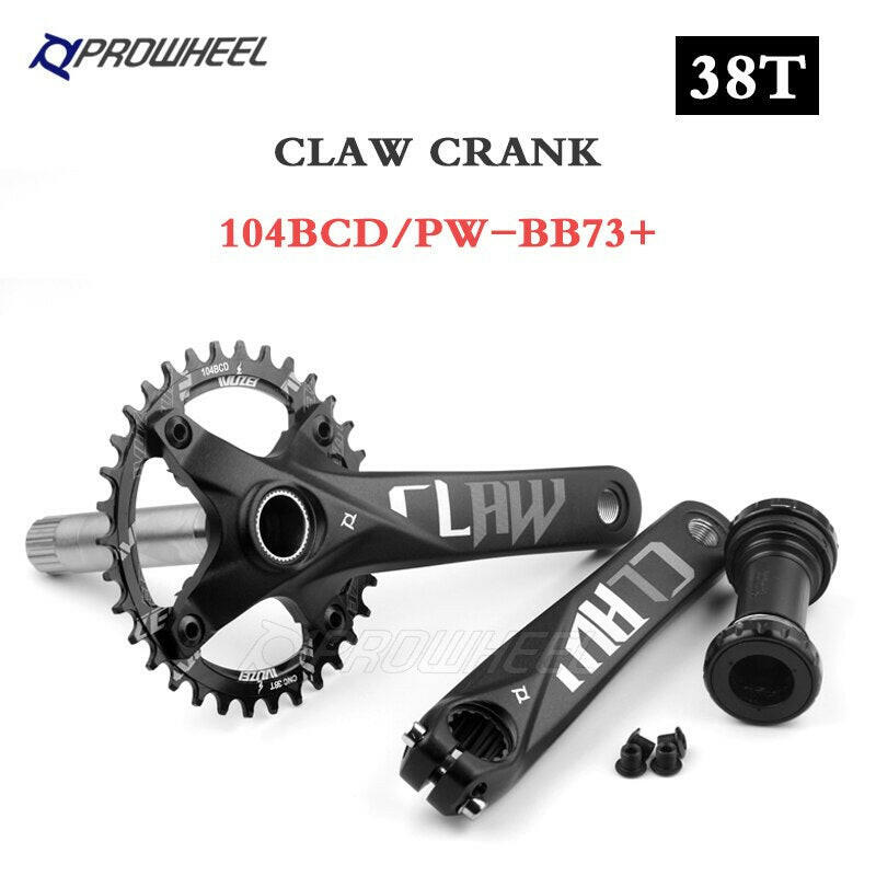 PROWHEEL 104BCD 175mm 170mm Cranks 30/32/34/36/38/40/42/44/46/48/50/52T Sprocket Bottom Bracket Mountain Bicycle Crankset-WAYBIKER