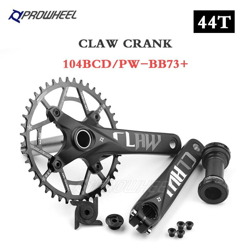 PROWHEEL 104BCD 175mm 170mm Cranks 30/32/34/36/38/40/42/44/46/48/50/52T Sprocket Bottom Bracket Mountain Bicycle Crankset-WAYBIKER