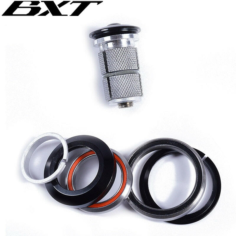 Bike headset 1-1/8"-1-1/2" for frame headset tapered MTB or road bicycle headset top cap bicycle Accessories straight bearing-WAYBIKER