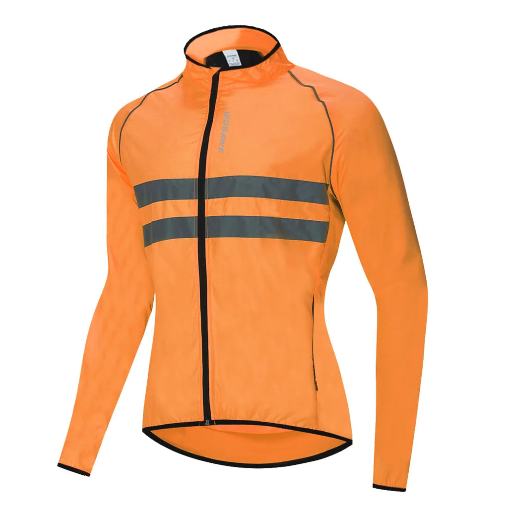 WOSAWE Men's Cycling Jacket High Visibility MultiFunction Jersey Road MTB Bike Bicycle Windbreaker Windproof Quick Dry Jacket-WAYBIKER