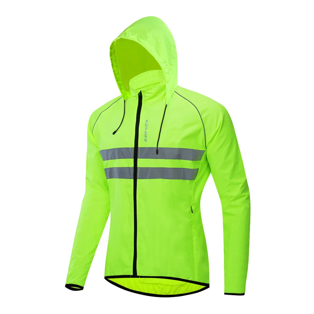 WOSAWE Men's Cycling Jacket High Visibility MultiFunction Jersey Road MTB Bike Bicycle Windbreaker Windproof Quick Dry Jacket-WAYBIKER