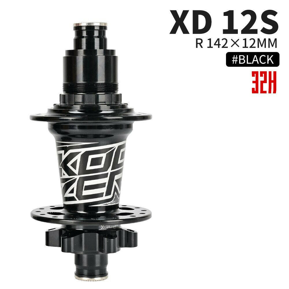 Koozer bicycle Hub 28 32 36Holes XM490 XX1 XD Cassette Body Hubs Sealed 4 Bearing Mountain Bike Rear Hub 10*135mm QR 12*142mm-WAYBIKER