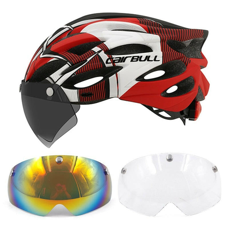 Cycling Helmet Light Road Mtb Mountain Bike Bicycle Led Helmet 54-62cm for Men Women Visored Bicycle Helmet Casco Accesorios-WAYBIKER