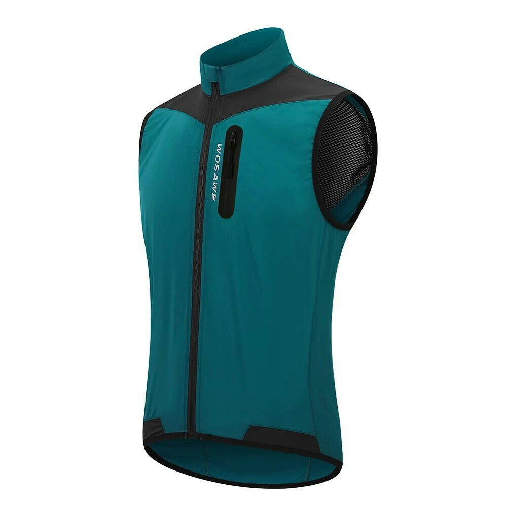 WOSAWE Windproof Cycling Vest Breathable Running Vest MTB Bike Bicycle Reflective Clothing Men Women Sleeveless Cycling Jacket-WAYBIKER