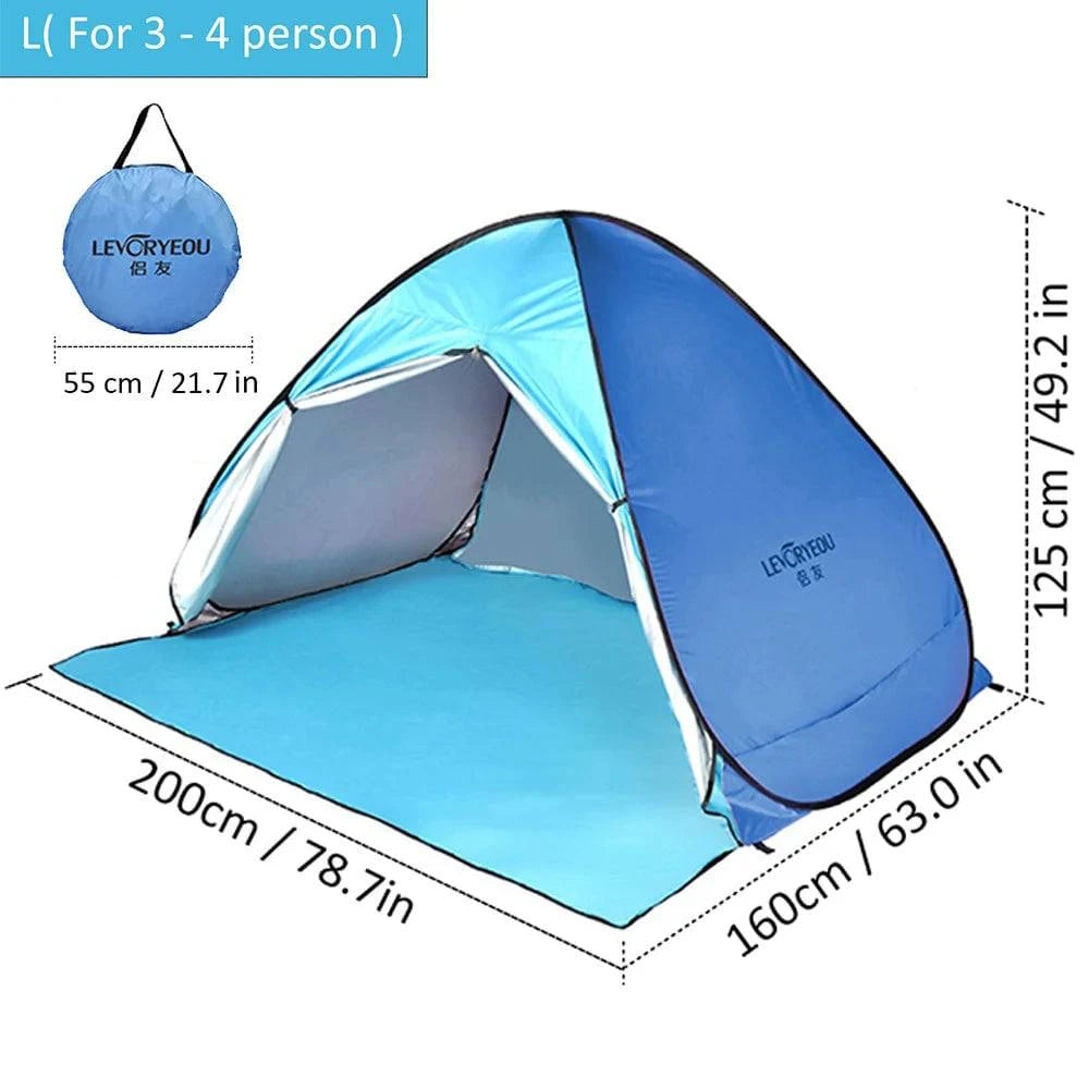 Automatic Tent UV Protection Outdoor Camping Tent Travel Instant Pop Up Beach Tent Ultralight Sun Shelter Tents Cabana Awning-WAYBIKER