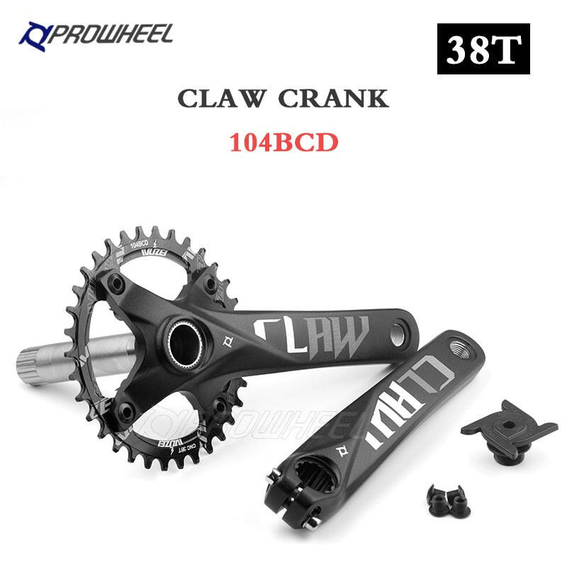 PROWHEEL 104BCD 175mm 170mm Cranks 30/32/34/36/38/40/42/44/46/48/50/52T Sprocket Bottom Bracket Mountain Bicycle Crankset-WAYBIKER