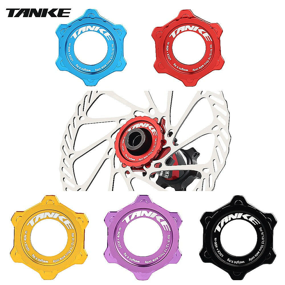 TANKE Bike hub Center lock To 6 Hole Adapter Mountain bicycle Hubs middle lock Conversion seat 6 Bolt rotor Disc Brake cycling