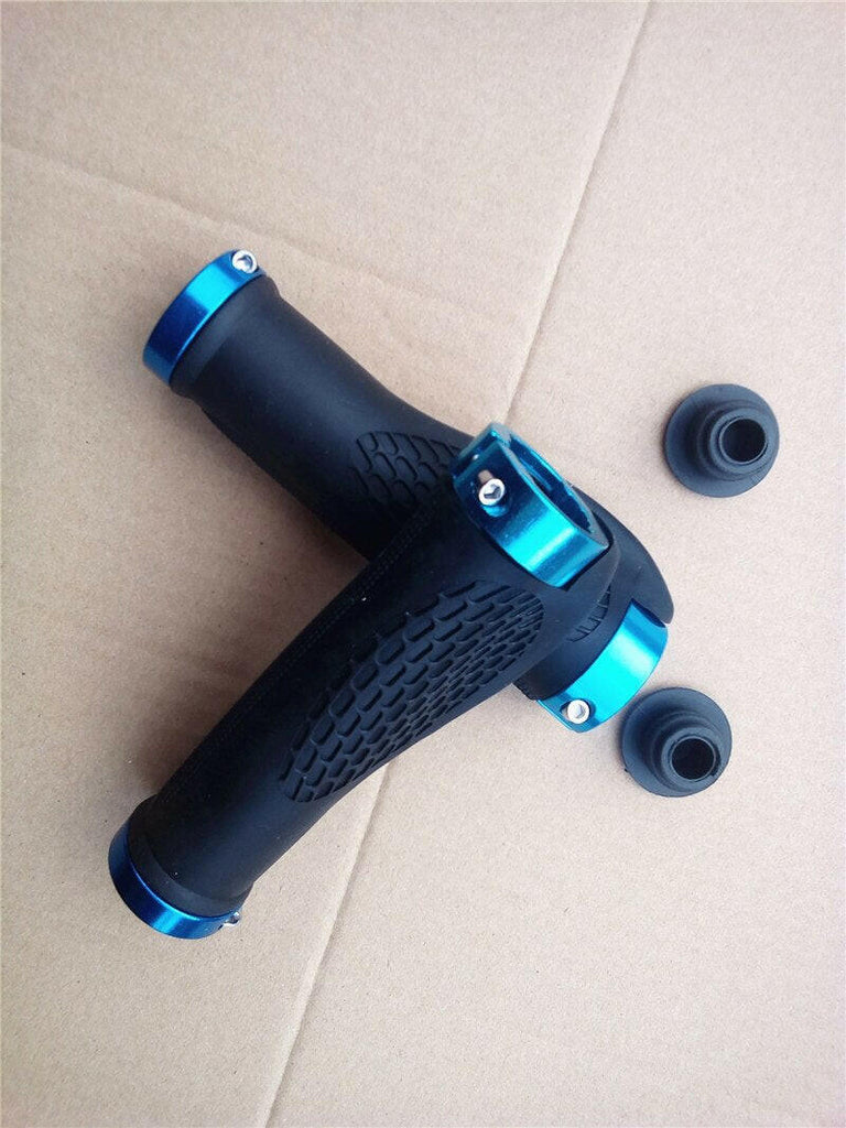 Rubber Bike Handlebar Grip Anti-Skid Ergonomic Mountain MTB Cycling Parts Bicycle Grips Black Gold Red Blue-WAYBIKER