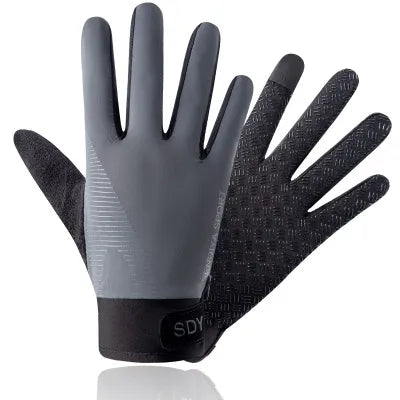 Thin Gloves Ice Silk Summer Sun Protection Breathable Exercise Cycling Women Driving Fishing Non-Slip Touch Screen Men Gloves-WAYBIKER