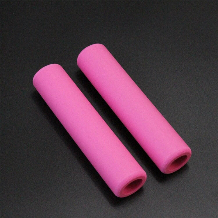 1 Pair Set Handlebar Silica Super Soft Gel Foam Silicone Sponge Antiskid Mountain Bike Grips Personalized handlebar plugs-WAYBIKER