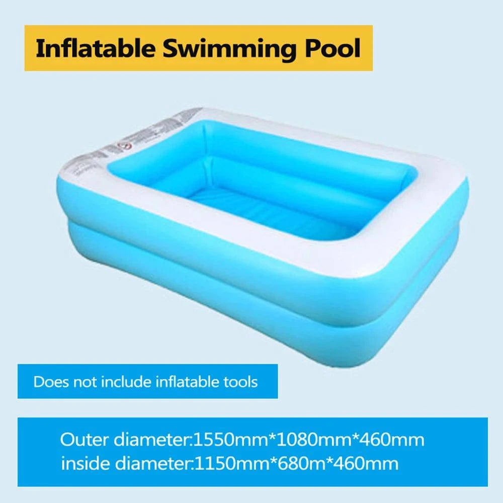 Swimming Pool Cover PE Rectangular Round Waterproof Dust Pool Cover Ground Swimming Pool Accessories Water Sports Kids Swim Pool-WAYBIKER