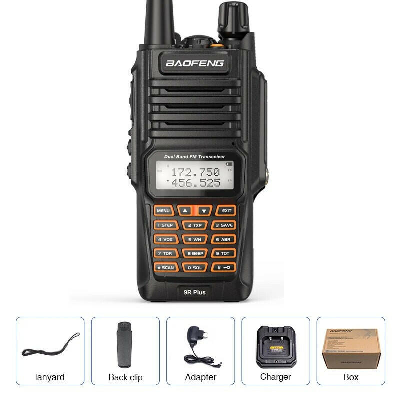 Baofeng UV-9R Pro IP68 Waterproof  Walkie Talkie Dual Band 16KM S22 Radio VHF UHF CB Ham Radio UV-9R Plus Portable Two Way Radio-WAYBIKER