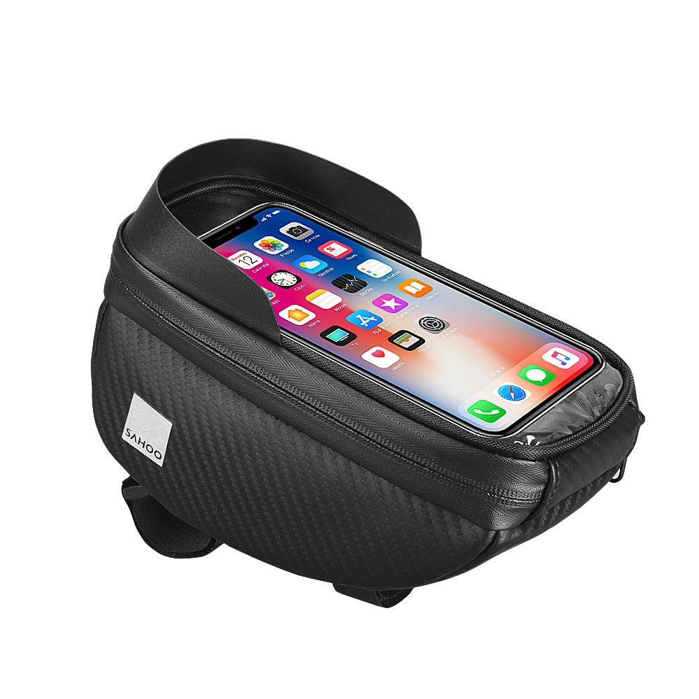 Roswheel Sahoo 112003 Cycling Bicycle Bike Head Tube Handlebar Cell Mobile Phone Bag Case Holder Case Pannier For 6.5in Phone-WAYBIKER