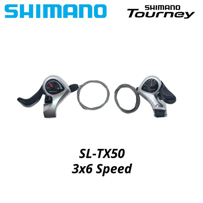 Shimano TX50 Tourney SIS SL-TX50 Bicycle Shift Lever 3*6s 3*7s 3v Left 6v Right 7v 18 21 Speed Pair tx50 Shifters Gear Cable-WAYBIKER