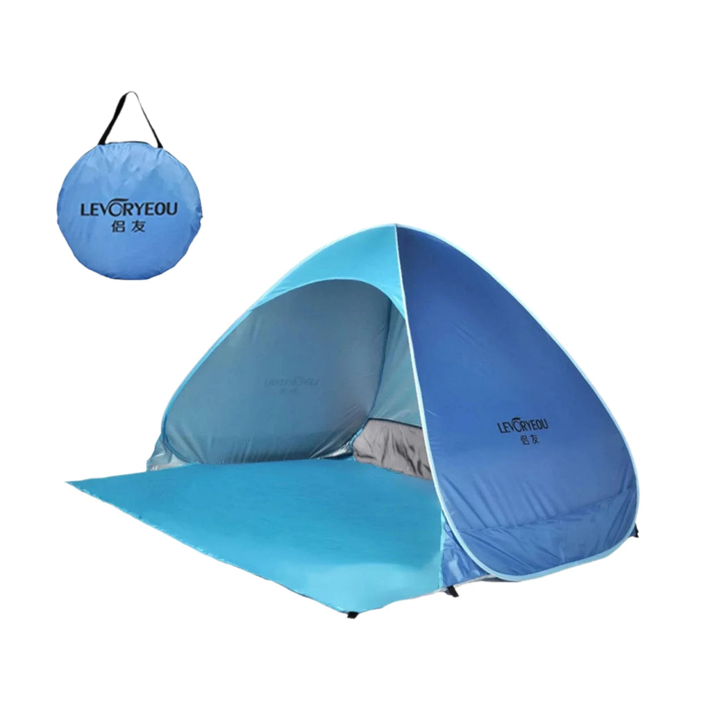 Automatic Camping Tent Ship From RU Beach Tent 2 Persons Tent Instant Pop Up Open Anti UV Awning Tents Outdoor Sunshelter-WAYBIKER
