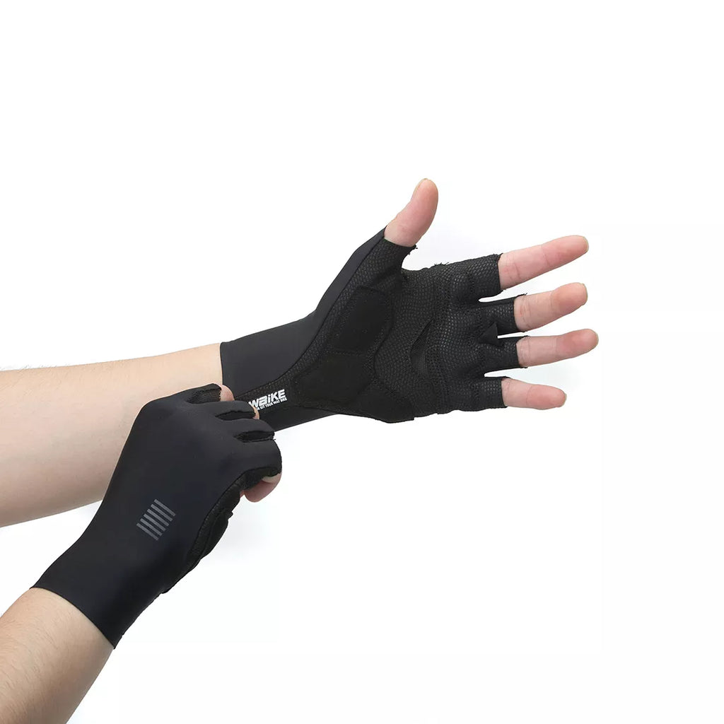 YKYWBIKE Cycling Gloves  MTB Bike Gloves Sports Half Finger Bicycle Goves Men Women Breathable Shockproof Gloves-WAYBIKER