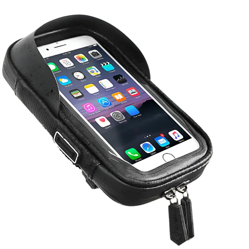 Mobile Bicycle Handlebar Stand Waterproof Bike Phone Holder Wall Motorcycle Handlebar Mount Bag For iPhone Samsung Phone Support-WAYBIKER