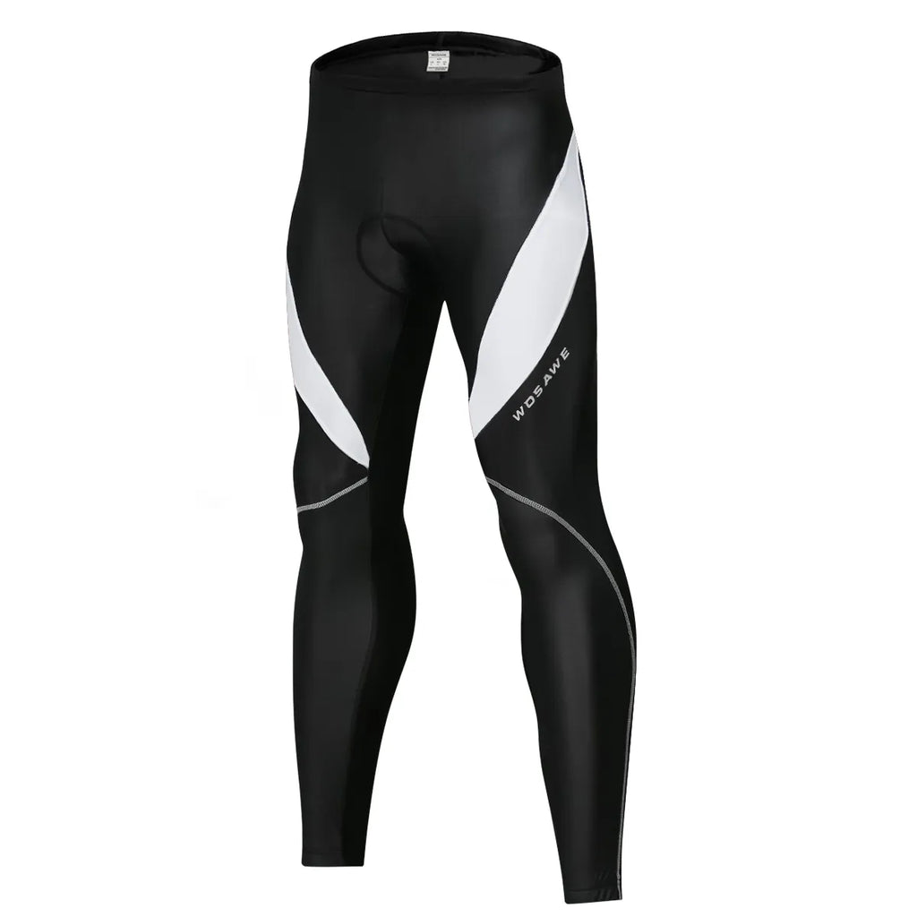WOSAWE Men's Cycling Pants Quick-drying Stretch Breathable MTB Bicycle Tights Silicone Cushioned Outdoor Road Bike Long Pants-WAYBIKER