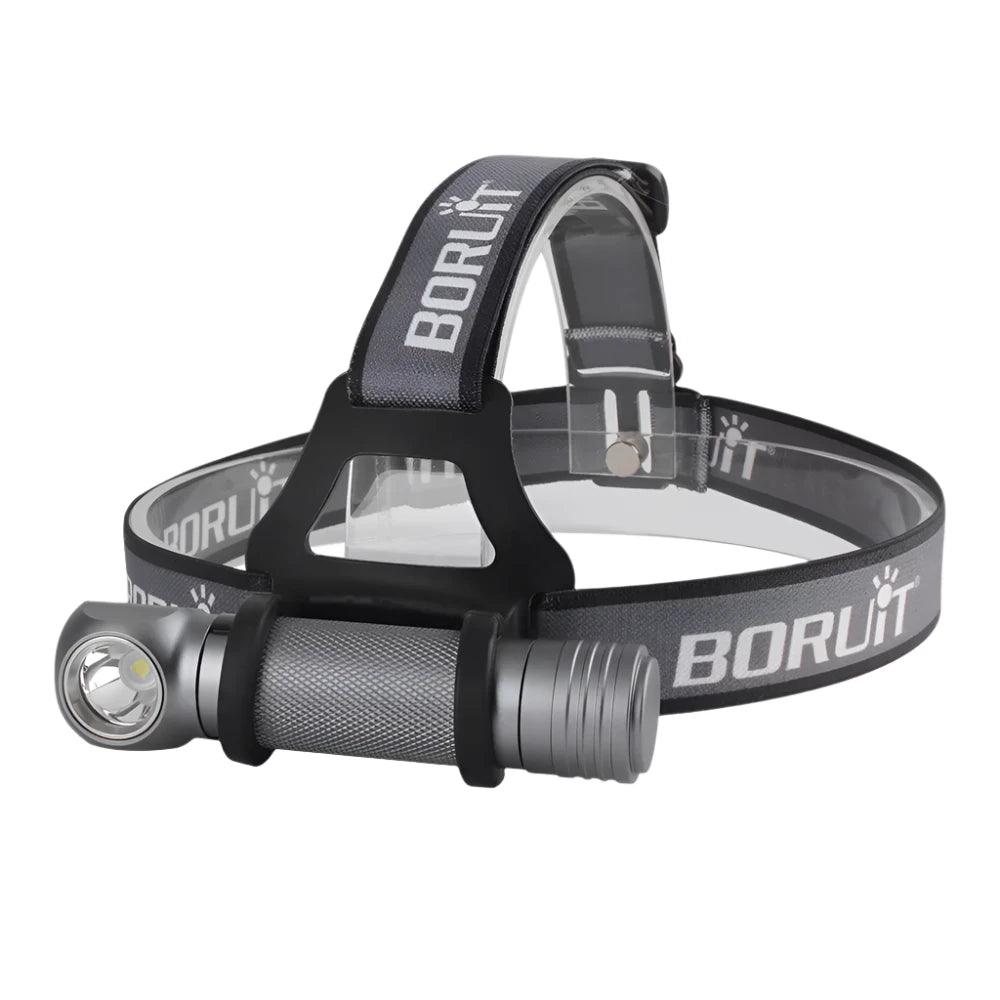 BORUiT V5 LED 1000LM Headlamp 3-Mode Waterproof Flashlight Use 18650 Battery Head Torch Camping Hunting Powerful Headlight-WAYBIKER