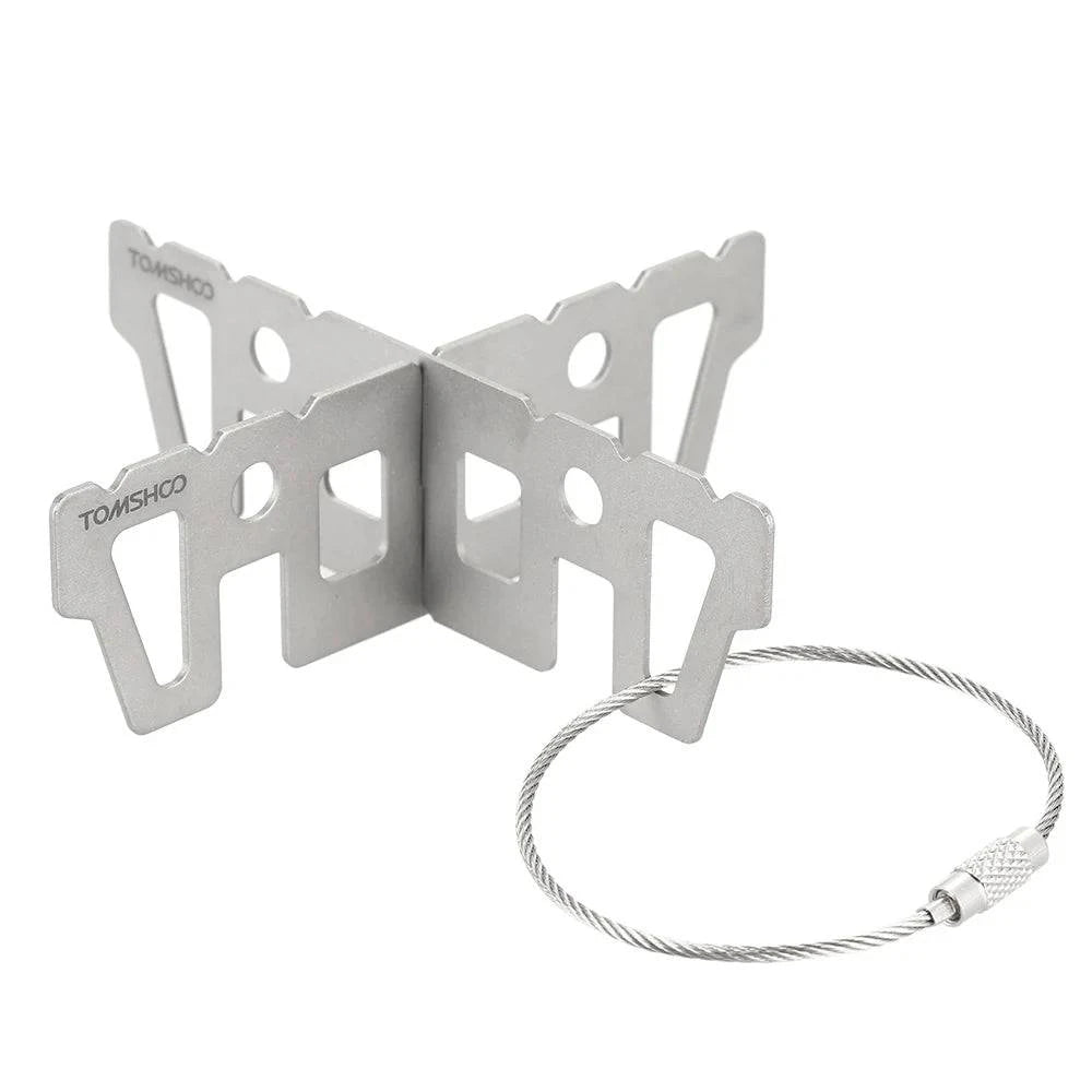 Titanium Alcohol Stove Rack Cross Stand Outdoor Camping Stove Stand Support Rack-WAYBIKER