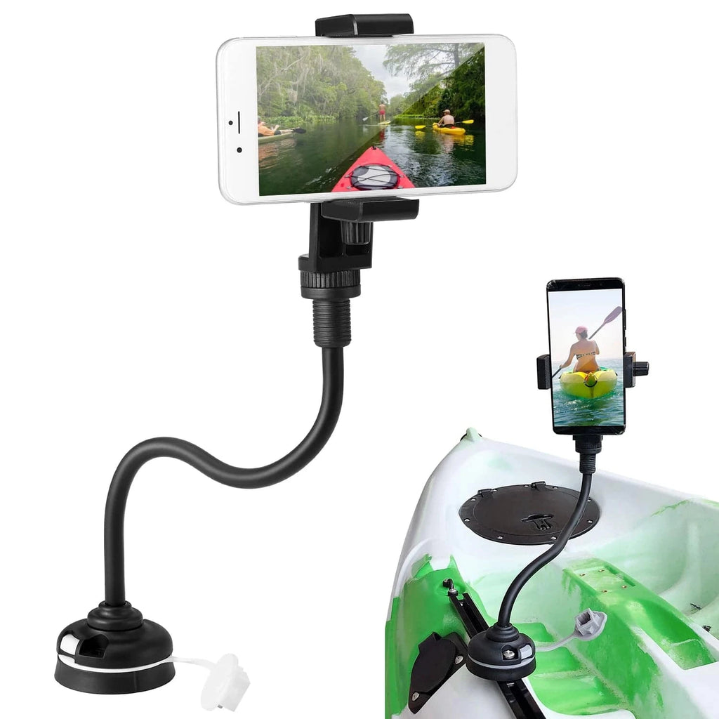 Kayak Phone Mount Universal Boat Bracket Canoe Camera Mount Holder with Flexible Long Arm kayak accessories Mobile Support-WAYBIKER