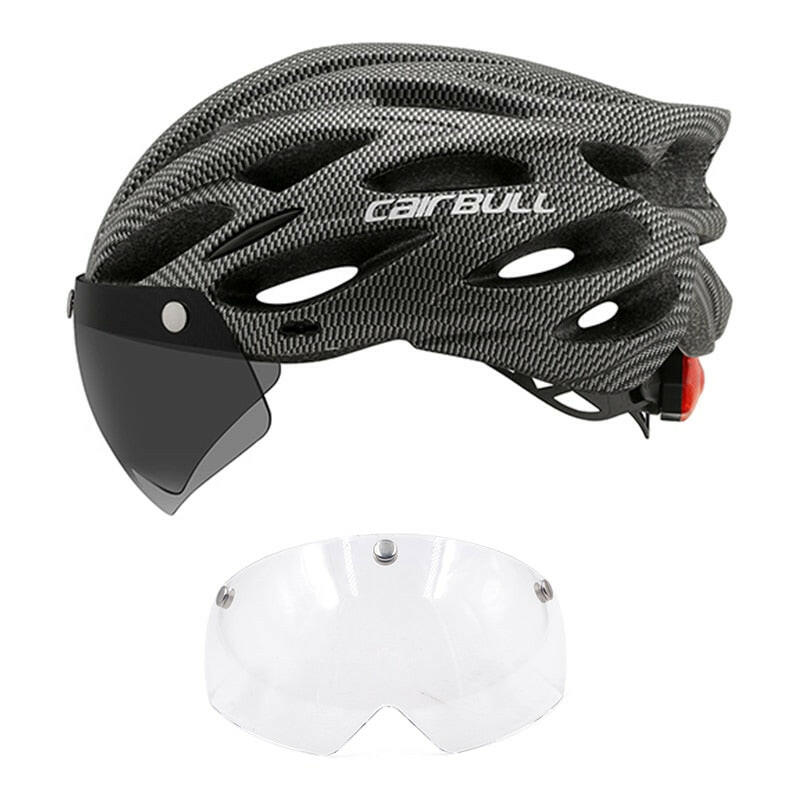 Cycling Helmet Light Road Mtb Mountain Bike Bicycle Led Helmet 54-62cm for Men Women Visored Bicycle Helmet Casco Accesorios-WAYBIKER