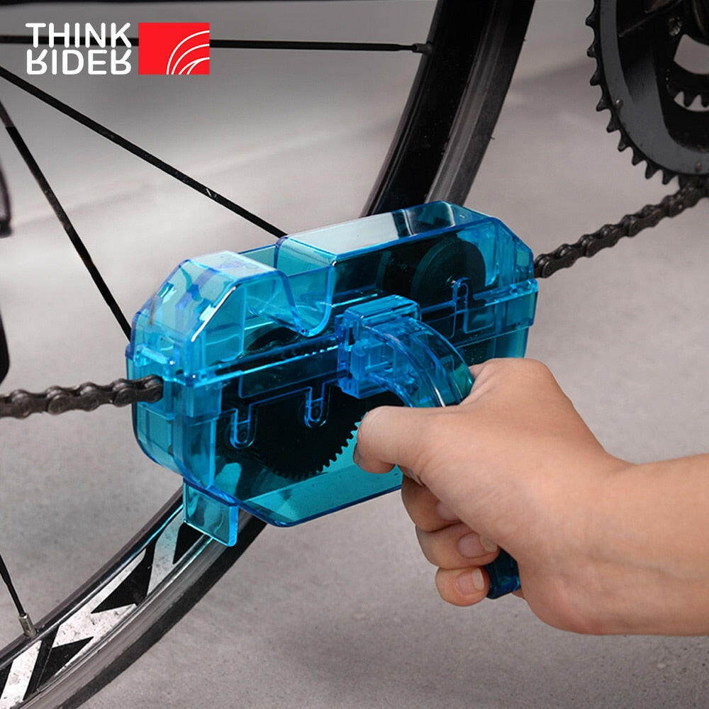 ThinkRider Portable Bicycle Chain Cleaner Bike Brushes Scrubber Wash Tool Mountain Cycling Cleaning Kit Outdoor Accessory-WAYBIKER