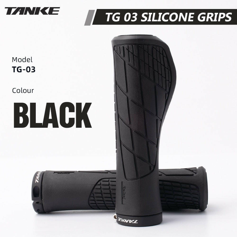 TANKE Bike Silicone handle cover 1Pair MTB Mountain road Bicycle Handlebar Grip Cover Anti-slip Strong Support Single locking ha-WAYBIKER