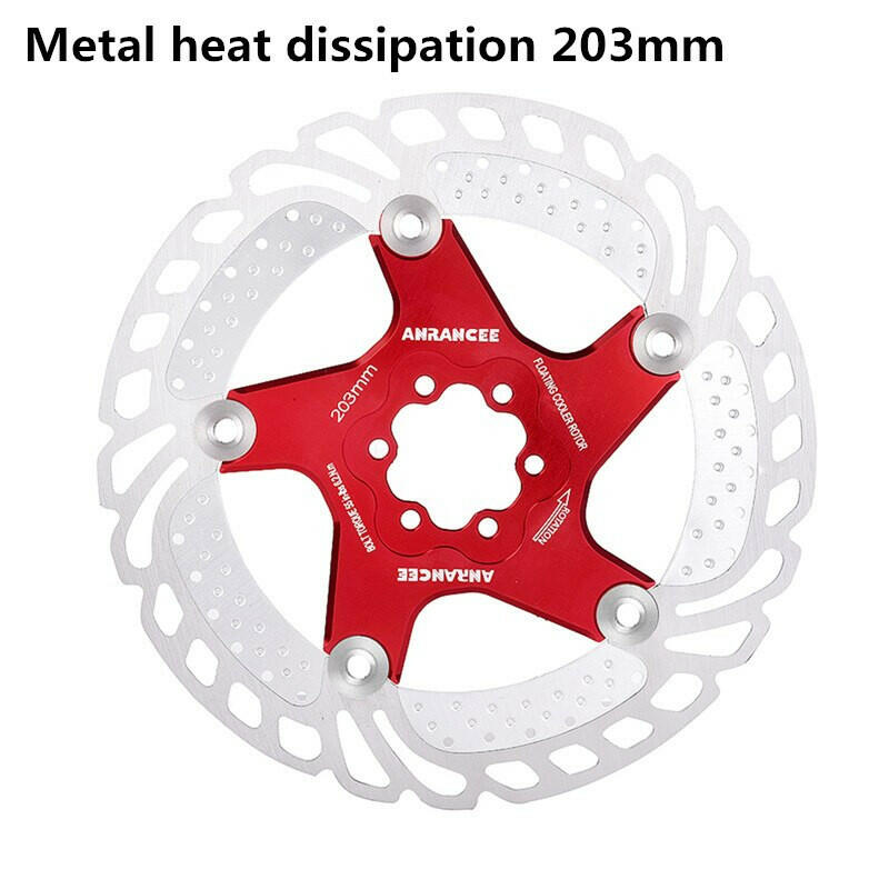 ANRANCEE Mountain Bike Cooling Disc Brake Floating Pads 140mm 160mm 180mm 203mm 6 Bolts Cool Down Bicycle Rotor VS RT99 RT86