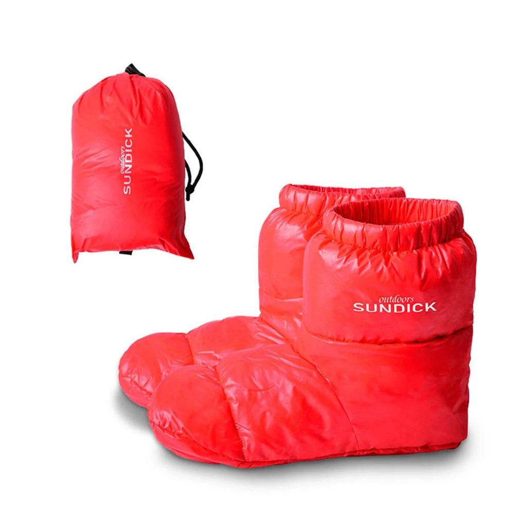 Outdoors Camping Slippers Warm Socks for Sleeping Bag Indoors Warm Boots Men Women Winter Duck Down Booties Slipper Boots Hot-WAYBIKER