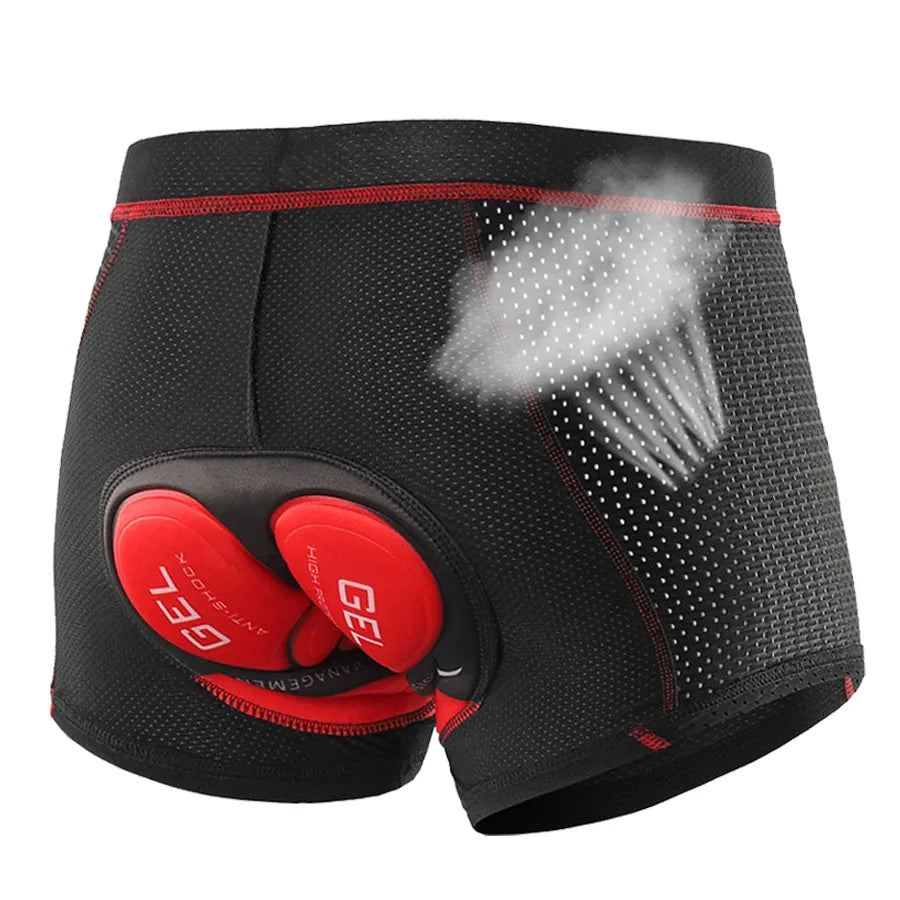 NEWBOLER Breathable Cycling Shorts Cycling Underwear 5D Gel Pad Shockproof Bicycle Underpant MTB Road Bike Underwear Man Shorts-WAYBIKER
