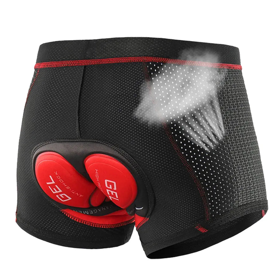 NEWBOLER Breathable Cycling Shorts Cycling Underwear 5D Gel Pad Shockproof Bicycle Underpant MTB Road Bike Underwear Man Shorts