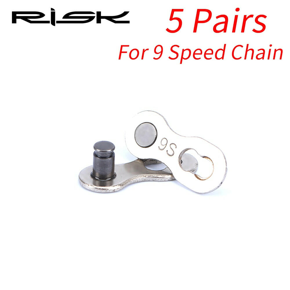 5 Pair Bike Chain Quick Link Mountain Bicycle Bike Chain Missing Quick Connector Connecting Master Link for 6 7 8 9 10 11 Speed-WAYBIKER