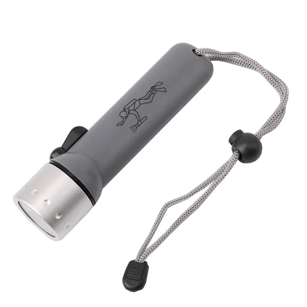 D5 Professional Waterproof Underwater Diving LED Flashlight Torch Equipment LED Scuba Dive Flashlights Torch Lamp Light Linterna-WAYBIKER