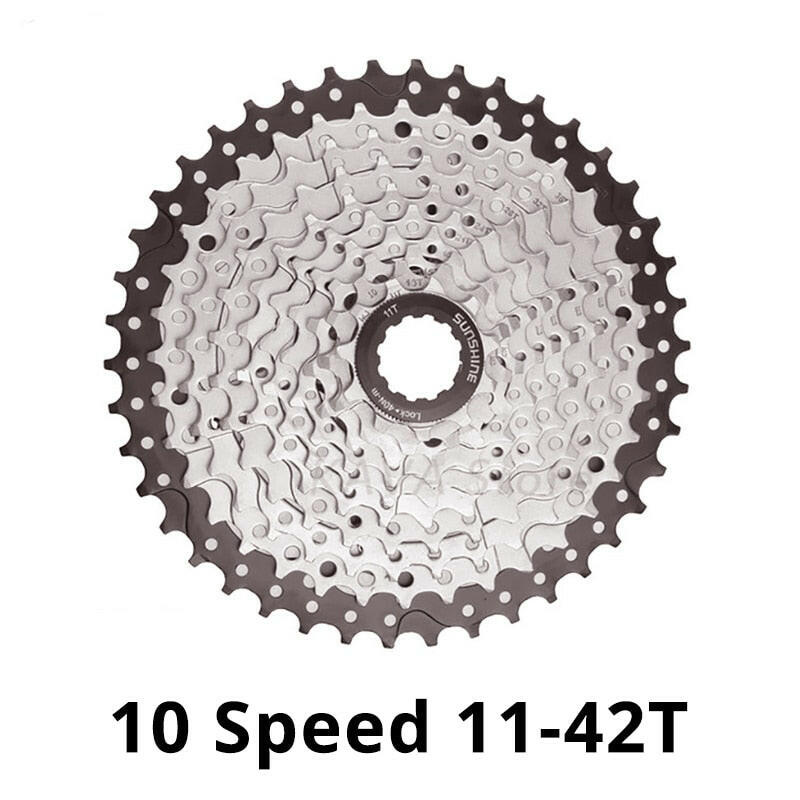 SUNSHINE 10 Speed Cassette 10S 11S 12S MTB Bike Road Bicycle Freewheel 10V 11V 12V 36/42/46/50T 52T for Deore M6000 M6100 SRAM-WAYBIKER